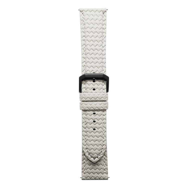 xDfind Flat-head Woven Texture Pin Buckle Vegan Leather Watch Band, 20mm