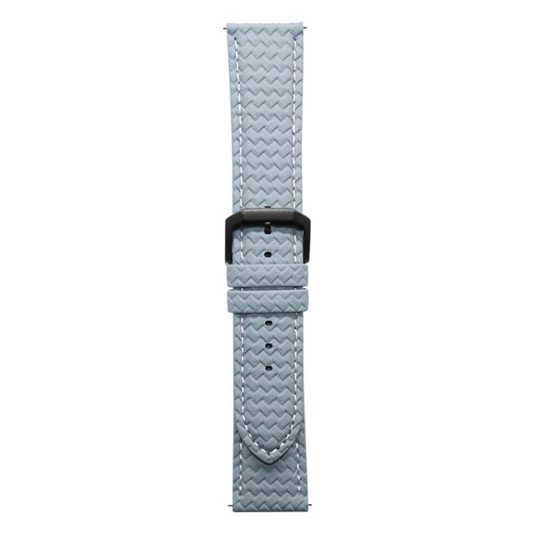 xDfind Flat-head Woven Texture Pin Buckle Vegan Leather Watch Band, 20mm