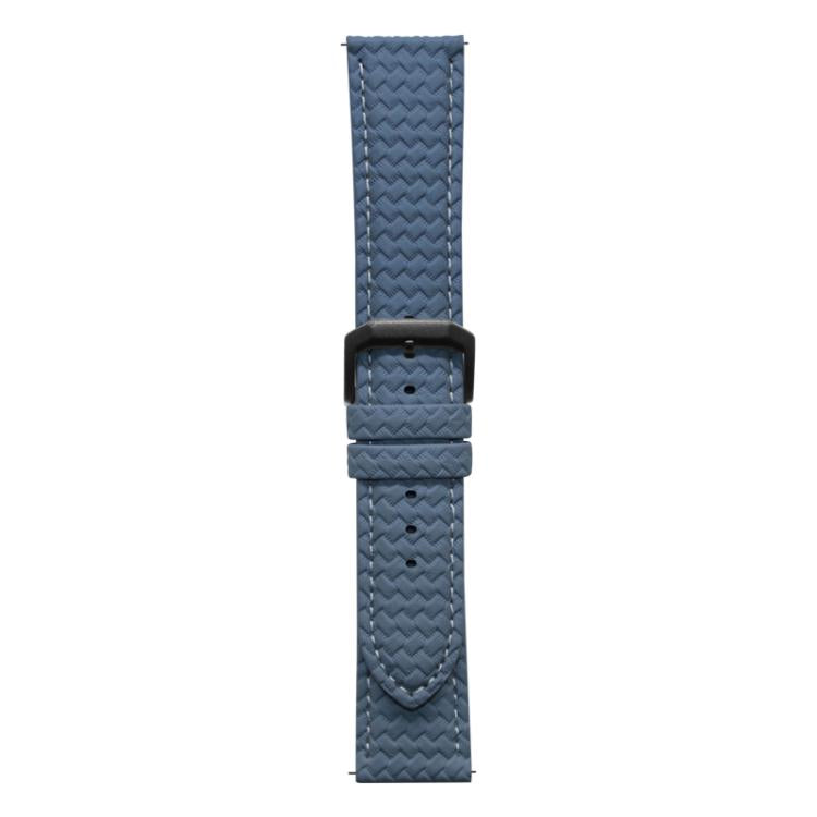 xDfind Flat-head Woven Texture Pin Buckle Vegan Leather Watch Band, 22mm