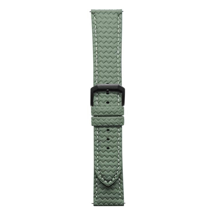 xDfind Flat-head Woven Texture Pin Buckle Vegan Leather Watch Band, 22mm