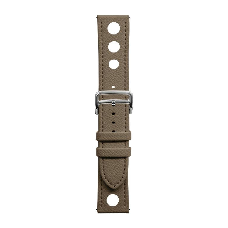 xDfind Flat-head Hole Palm Texture Vegan Leather Watch Band, 20mm