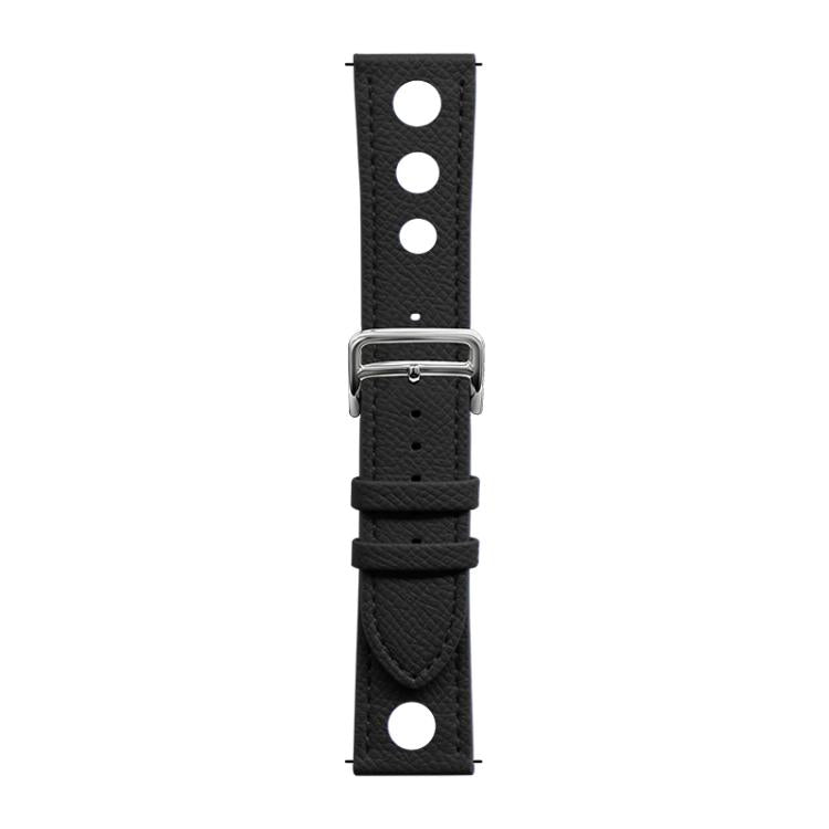 xDfind Flat-head Hole Palm Texture Vegan Leather Watch Band, 20mm