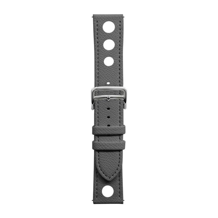 xDfind Flat-head Hole Palm Texture Vegan Leather Watch Band, 20mm