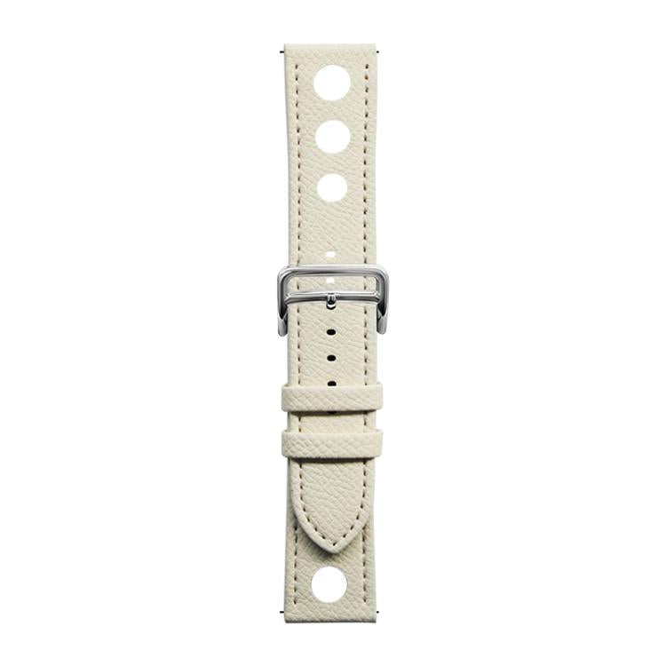 xDfind Flat-head Hole Palm Texture Vegan Leather Watch Band, 20mm