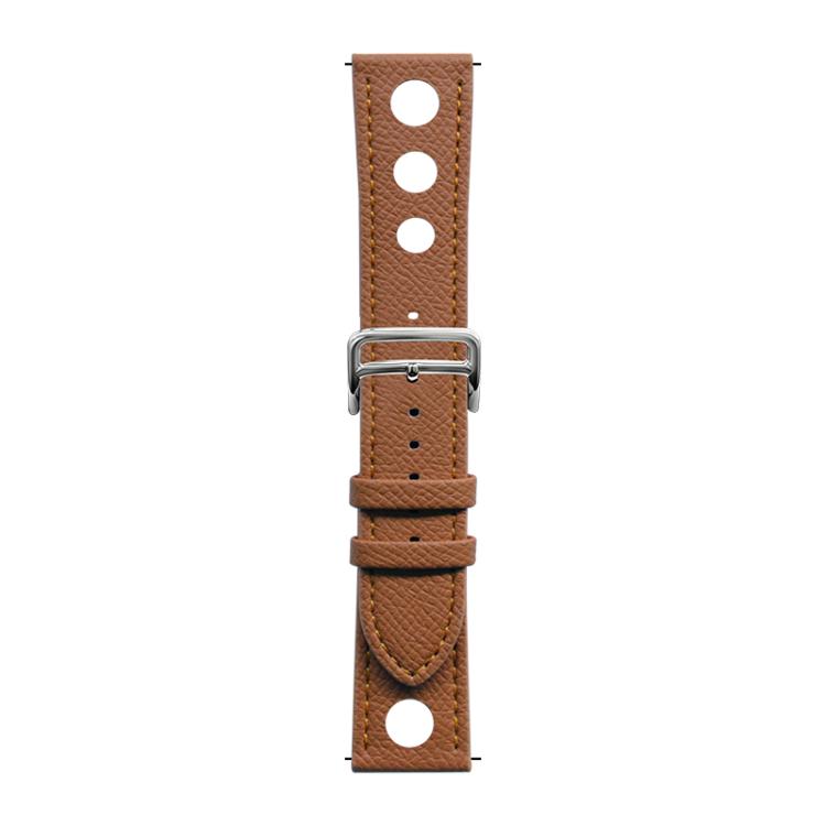 xDfind Flat-head Hole Palm Texture Vegan Leather Watch Band, 22mm