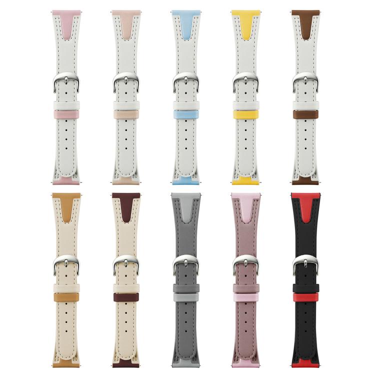 xDfind Flat-head Jelly Vegan Leather Watch Band, 22mm