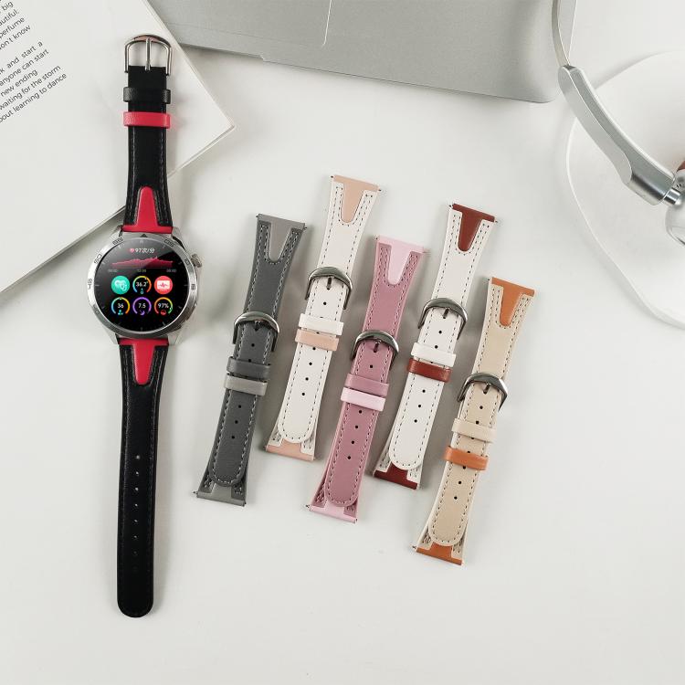 xDfind Flat-head Jelly Vegan Leather Watch Band, 20mm