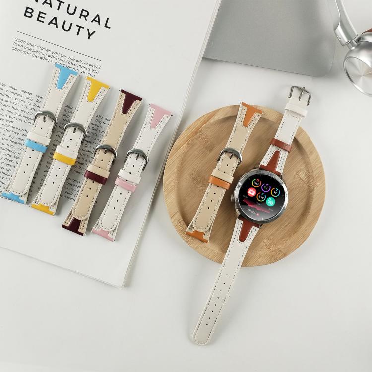 xDfind Flat-head Jelly Vegan Leather Watch Band, 22mm