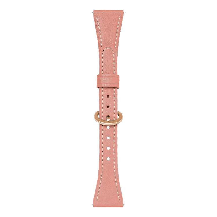 xDfind Flat-head Horseshoe Buckle Vegan Leather Watch Band, 20mm