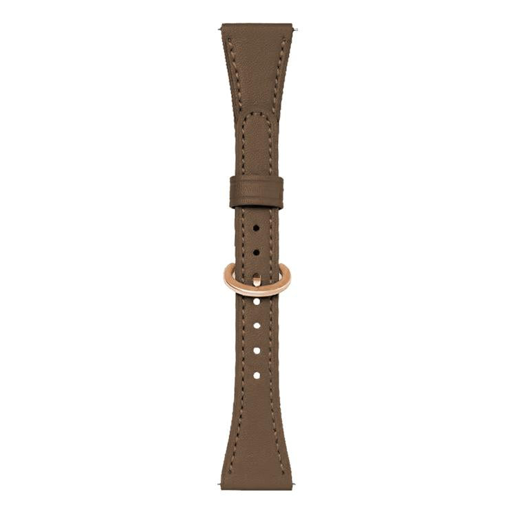 xDfind Flat-head Horseshoe Buckle Vegan Leather Watch Band, 20mm