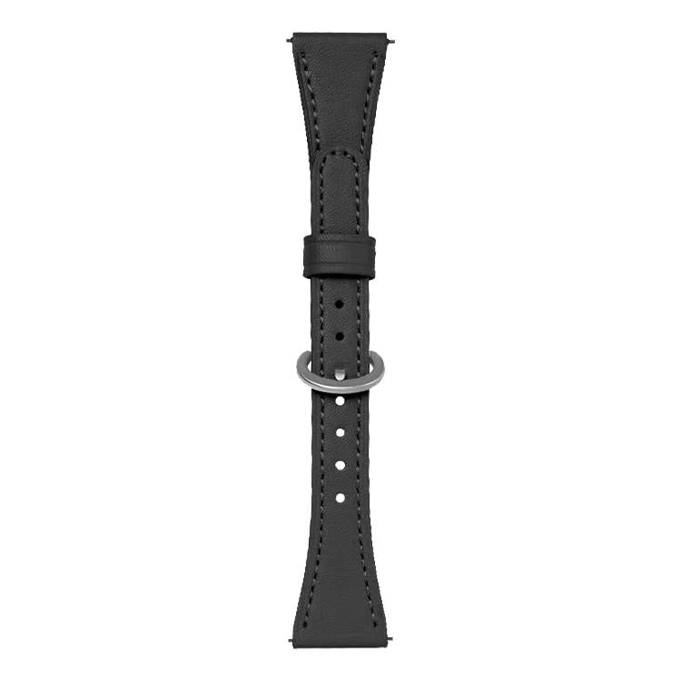 xDfind Flat-head Horseshoe Buckle Vegan Leather Watch Band, 20mm