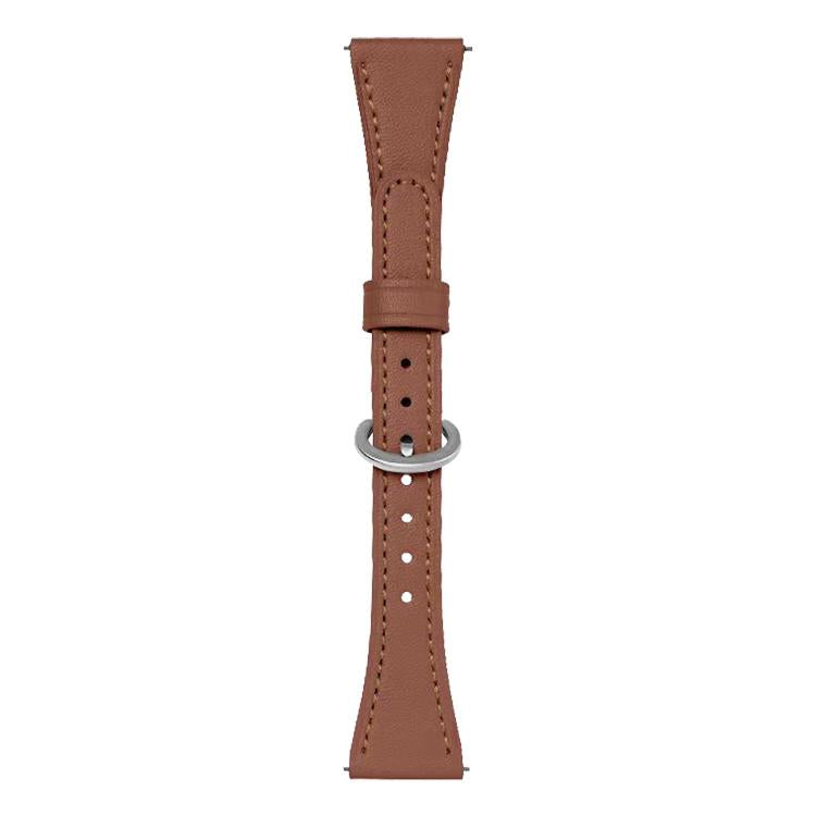xDfind Flat-head Horseshoe Buckle Vegan Leather Watch Band, 20mm