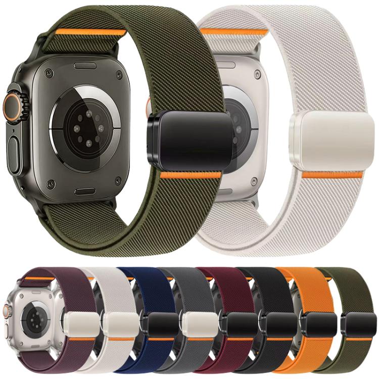 xDfind Elastic Nylon Magnetic Buckle Watch Band, For Apple Watch 38 / 40 / 41 / S11 42mm