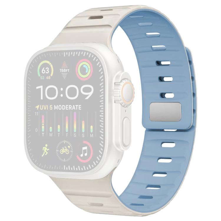 xDfind Magnetic Norman Buckle Silicone Watch Band, For Apple Watch 38 / 40 / 41 / S11 42mm