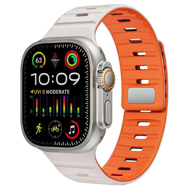 xDfind Magnetic Norman Buckle Silicone Watch Band, For Apple Watch 38 / 40 / 41 / S11 42mm