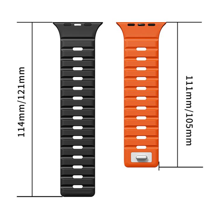 xDfind Magnetic Norman Buckle Silicone Watch Band, For Apple Watch 42 / 44 / 45 / 46 / 49mm