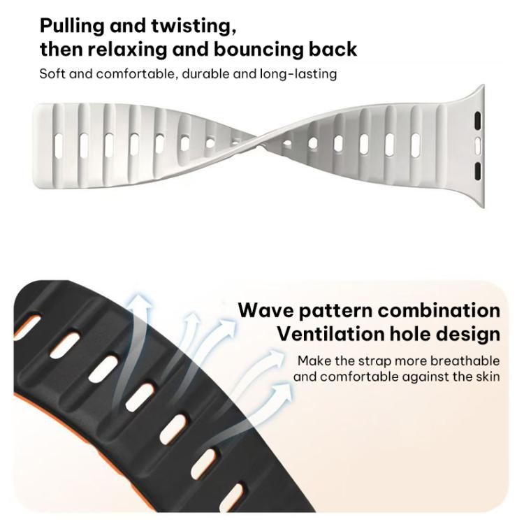 xDfind Magnetic Norman Buckle Silicone Watch Band, For Apple Watch 38 / 40 / 41 / S11 42mm