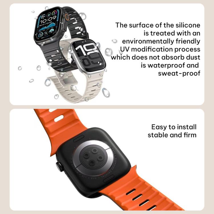 xDfind Magnetic Norman Buckle Silicone Watch Band, For Apple Watch 38 / 40 / 41 / S11 42mm