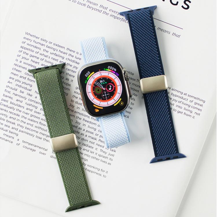 xDfind Dual-color Nylon Magnetic Buckle Watch Band, For Apple Watch 38 / 40 / 41 / S11 42mm