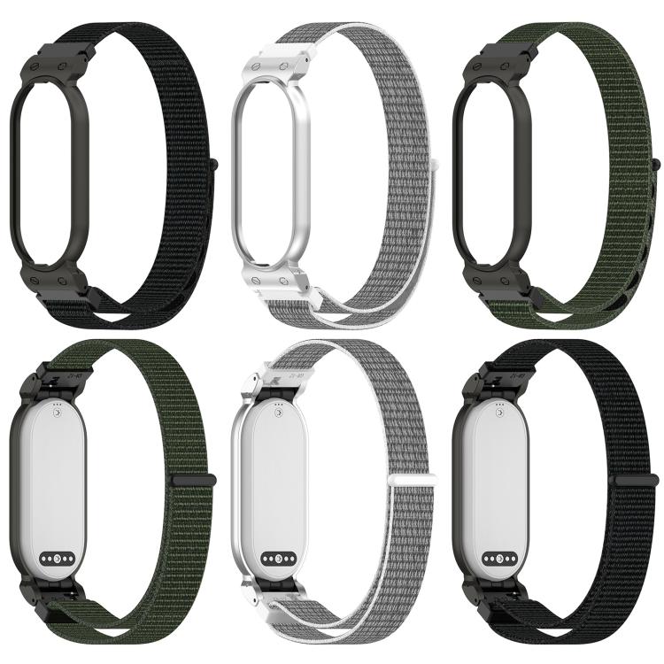 xDfind Metal Frame Integrated Nylon Loop Hook and Loop Fastener Watch Band, For Plaud NotePin AI