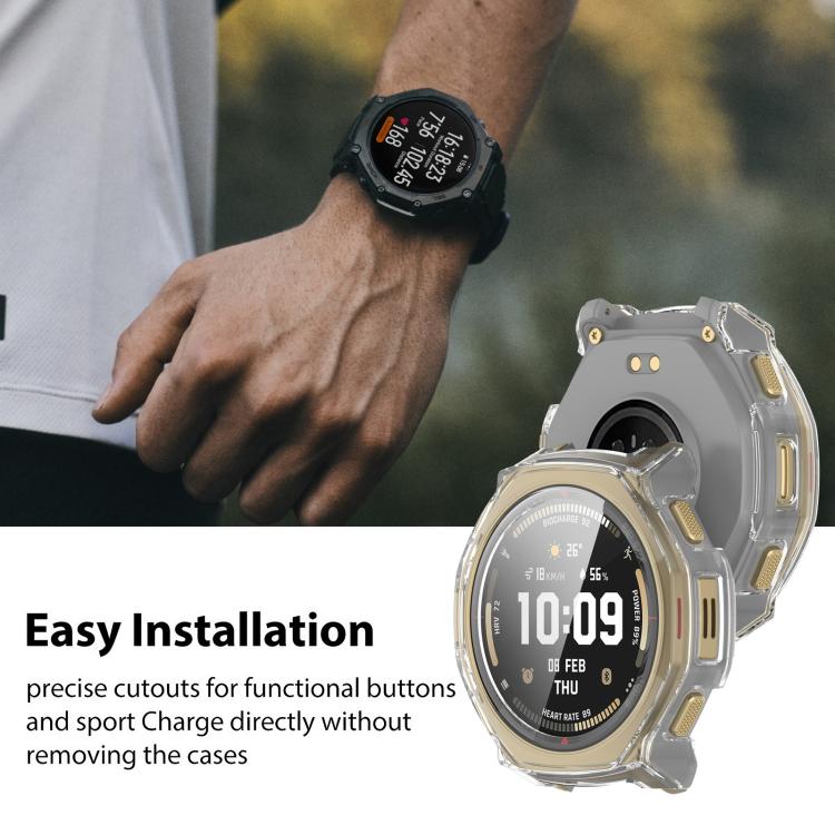 xDfind Tempered Film Integrated PC Watch Protective Cover, For Amazfit T-Rex 3 Pro 44mm