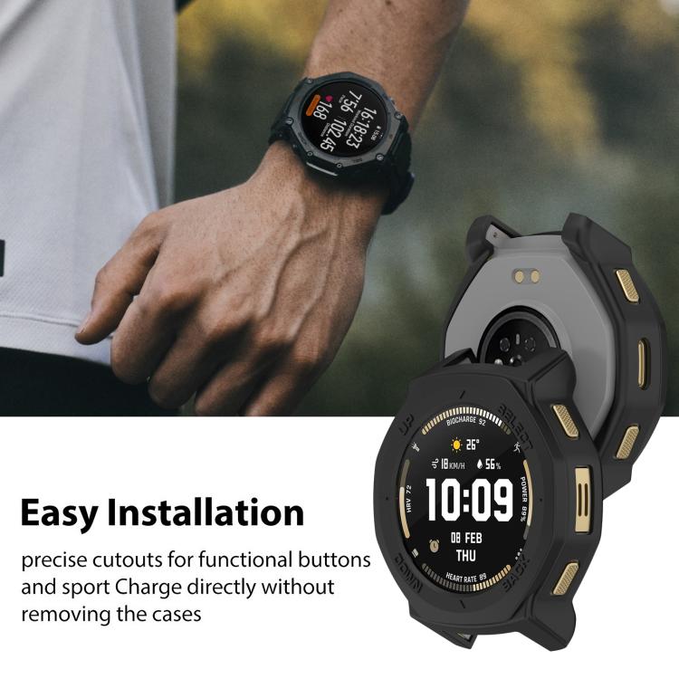 xDfind Half Coverage Hollow TPU Watch Protective Cover, For Amazfit T-Rex 3 Pro 44mm