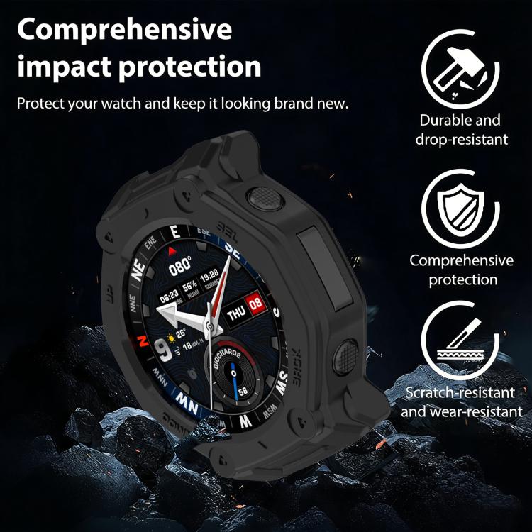xDfind Half Coverage Hollow TPU Watch Protective Cover, For Amazfit T-Rex 3 Pro 48mm