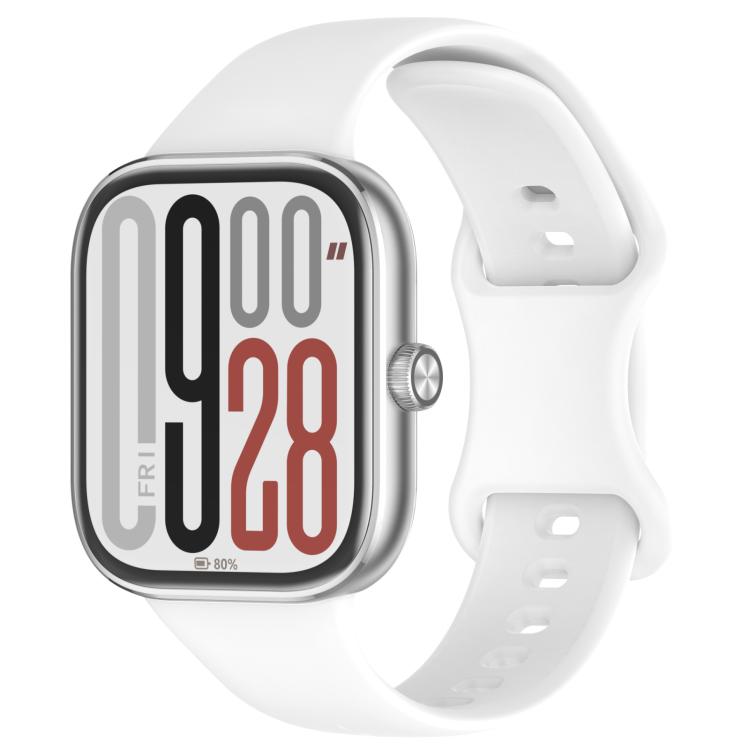 xDfind Solid Color Butterfly Buckle Silicone Watch Band, For Xiaomi Band 9 Pro/8 Pro/Redmi Watch 6/5/4