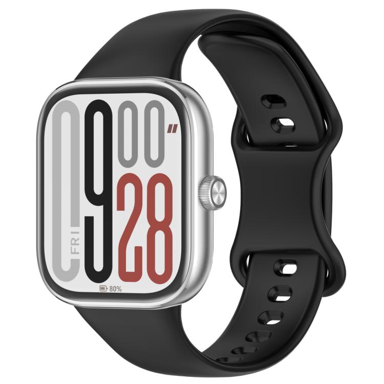 xDfind Solid Color Butterfly Buckle Silicone Watch Band, For Xiaomi Band 9 Pro/8 Pro/Redmi Watch 6/5/4