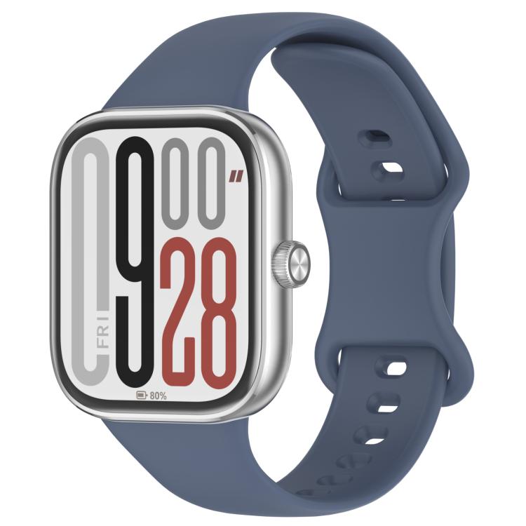 xDfind Solid Color Butterfly Buckle Silicone Watch Band, For Xiaomi Band 9 Pro/8 Pro/Redmi Watch 6/5/4