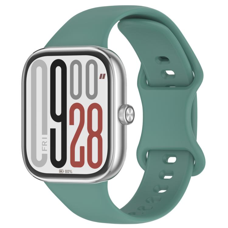 xDfind Solid Color Butterfly Buckle Silicone Watch Band, For Xiaomi Band 9 Pro/8 Pro/Redmi Watch 6/5/4