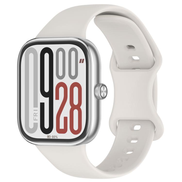 xDfind Solid Color Butterfly Buckle Silicone Watch Band, For Xiaomi Band 9 Pro/8 Pro/Redmi Watch 6/5/4