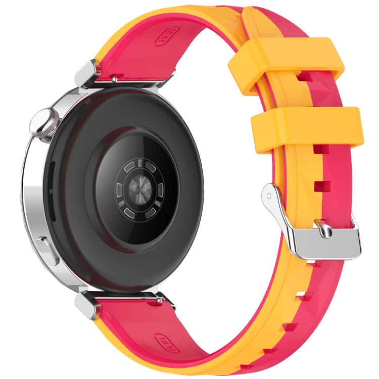 xDfind Ice Crystal Texture Two Color Silicone Watch Band, For Huawei Watch GT 6 / 5 / 4 41mm