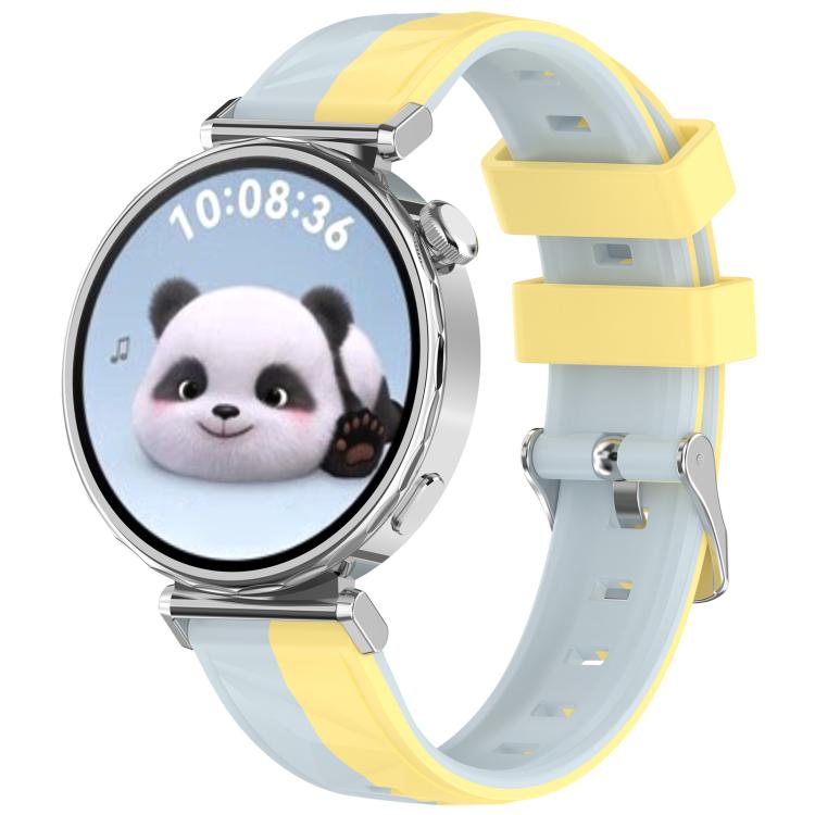 xDfind Ice Crystal Texture Two Color Silicone Watch Band, For Huawei Watch GT 6 / 5 / 4 41mm