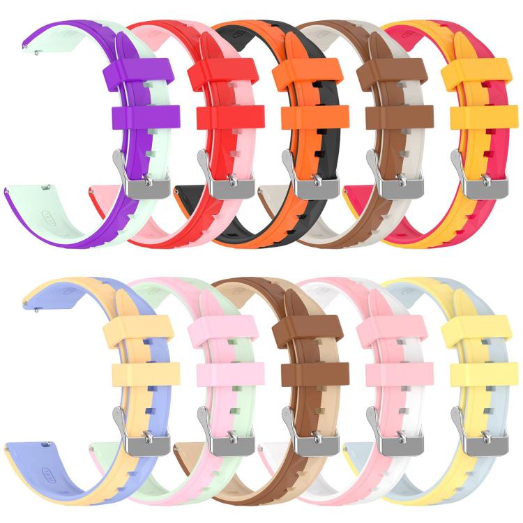 xDfind Ice Crystal Texture Two Color Silicone Watch Band, For Huawei Watch GT 6 / 5 / 4 41mm