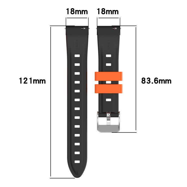 xDfind Ice Crystal Texture Two Color Silicone Watch Band, For Huawei Watch GT 6 / 5 / 4 41mm