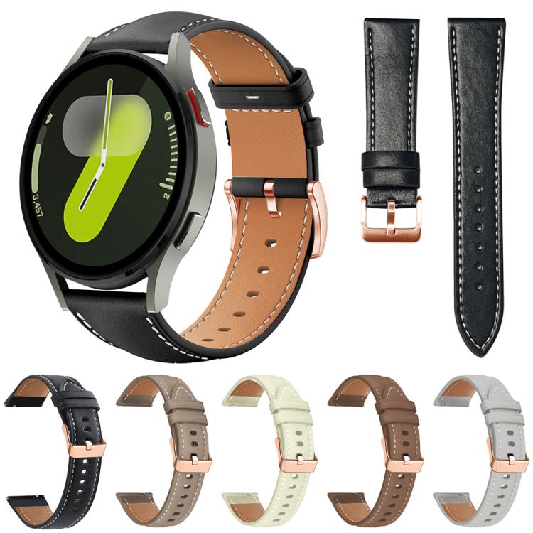 xDfind Rose Gold Buckle Black Shark Fine Grain Vegan Leather Watch Band, For Samsung Galaxy Fit3