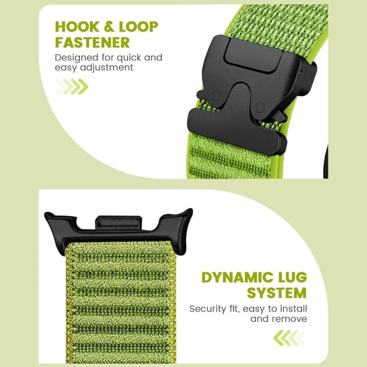 xDfind Parachute Buckle Mountain Pattern Nylon Watch Band, For Samsung Galaxy Watch8 / Watch8 Classic