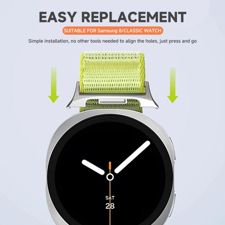 xDfind Parachute Buckle Mountain Pattern Nylon Watch Band, For Samsung Galaxy Watch8 / Watch8 Classic