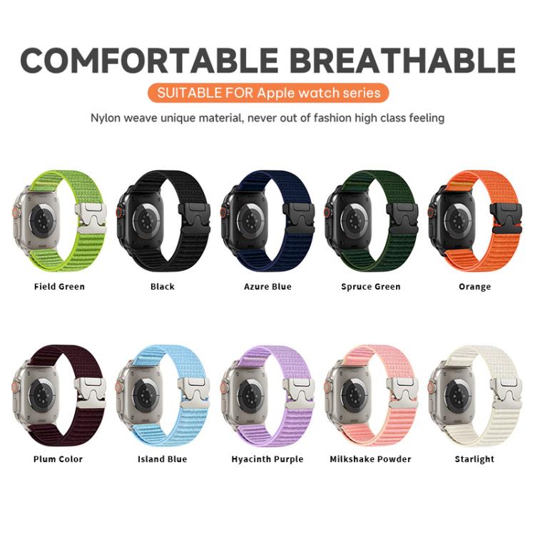 xDfind Parachute Buckle Mountain Pattern Nylon Watch Band, For Apple Watch 42 / 44 / 45 / 46 / 49mm