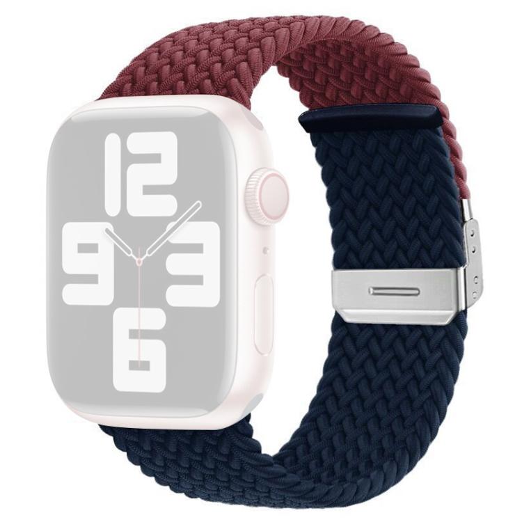 xDfind Buckle-fastening Stitching Braided Nylon Watch Band, For Apple Watch 42 / 44 / 45 / 46 / 49mm
