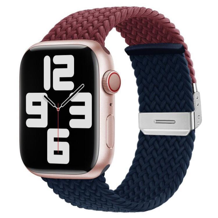 xDfind Buckle-fastening Stitching Braided Nylon Watch Band, For Apple Watch 42 / 44 / 45 / 46 / 49mm
