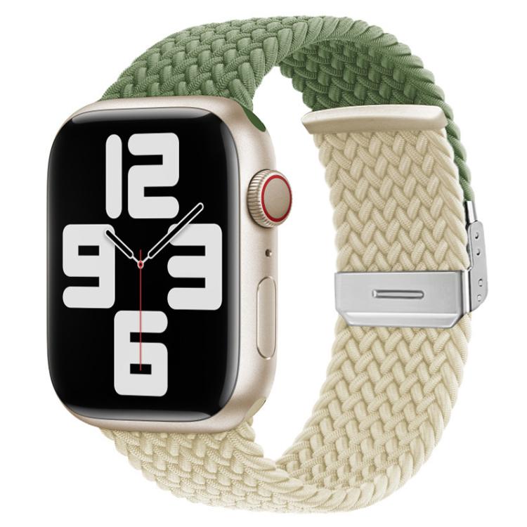 xDfind Buckle-fastening Stitching Braided Nylon Watch Band, For Apple Watch 42 / 44 / 45 / 46 / 49mm