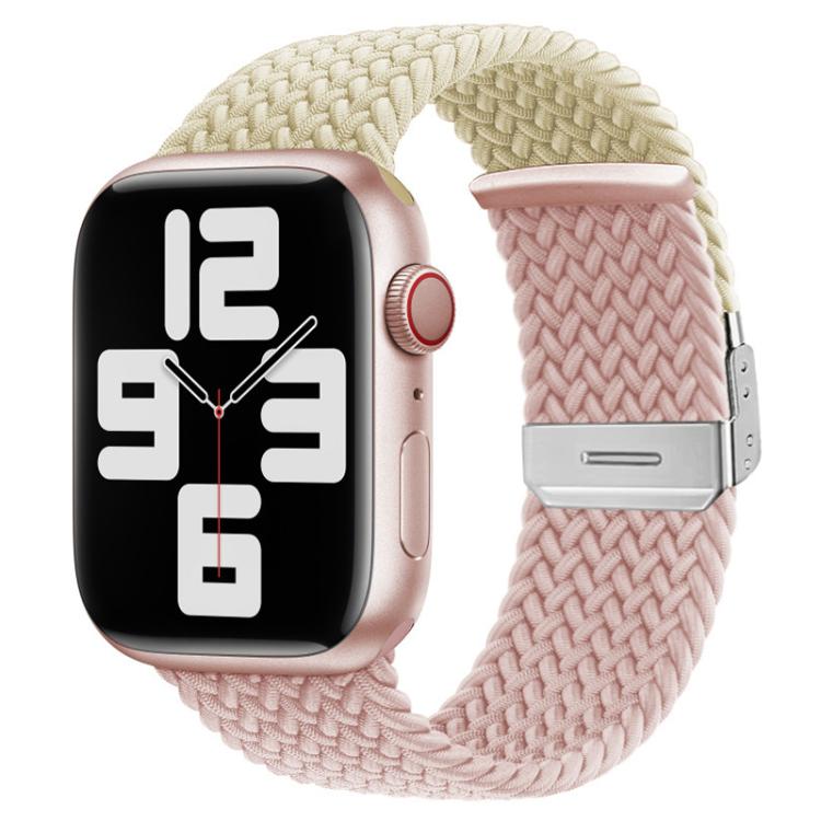 xDfind Buckle-fastening Stitching Braided Nylon Watch Band, For Apple Watch 42 / 44 / 45 / 46 / 49mm
