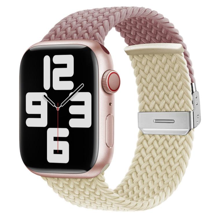 xDfind Buckle-fastening Stitching Braided Nylon Watch Band, For Apple Watch 42 / 44 / 45 / 46 / 49mm