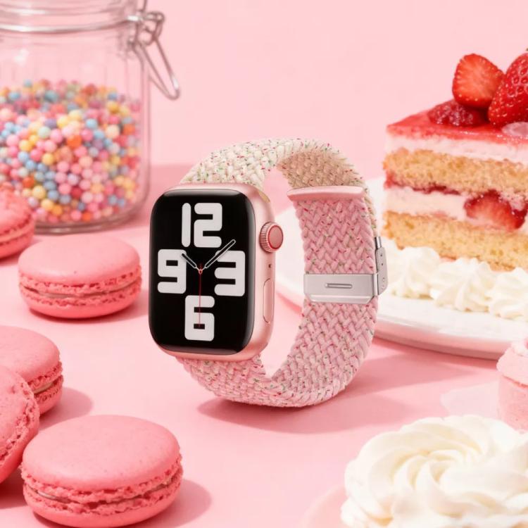 xDfind Buckle-fastening Stitching Braided Nylon Watch Band, For Apple Watch 38 / 40 / 41 / S10 42mm