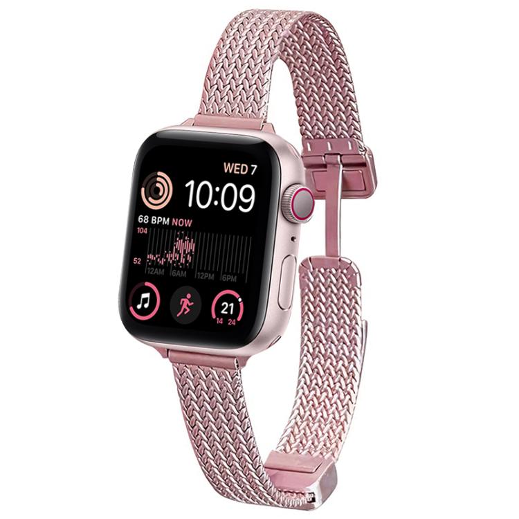 xDfind Wheat Ear Magnetic Buckle Stainless Steel Watch Band, For Apple Watch 42 / 44 / 45 / 46 / 49mm