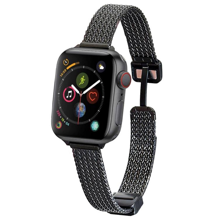 xDfind Wheat Ear Magnetic Buckle Stainless Steel Watch Band, For Apple Watch 42 / 44 / 45 / 46 / 49mm