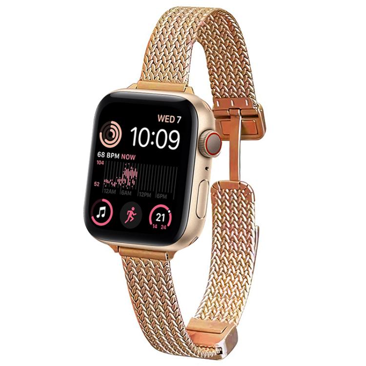 xDfind Wheat Ear Magnetic Buckle Stainless Steel Watch Band, For Apple Watch 38 / 40 / 41 / S10 42mm