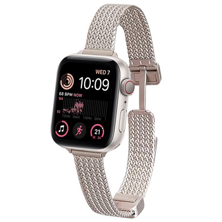 xDfind Wheat Ear Magnetic Buckle Stainless Steel Watch Band, For Apple Watch 38 / 40 / 41 / S10 42mm